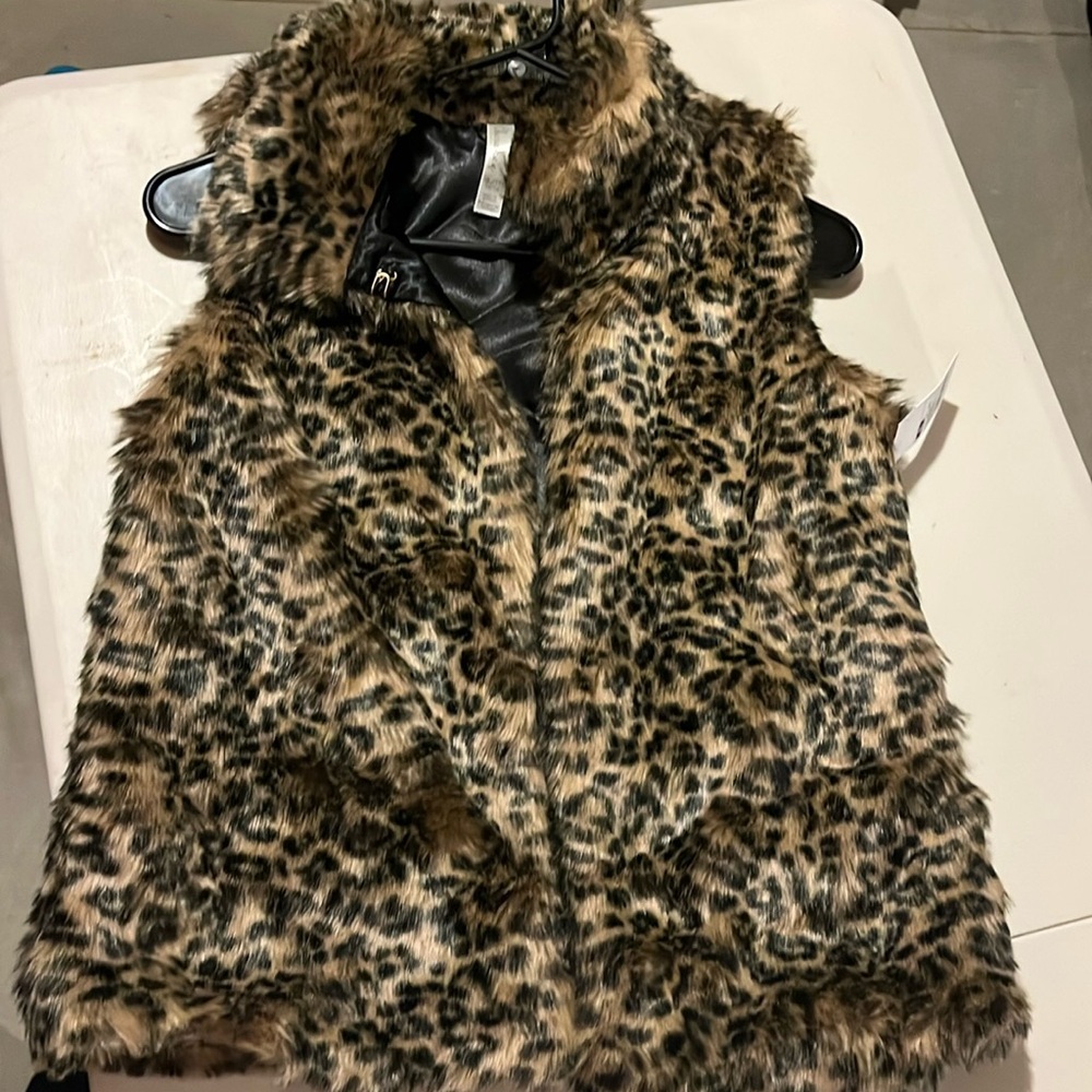 Faux fur vest